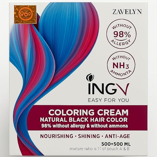 ING V Hair Color - Ammonia Free-Allergy Free - 1000ml